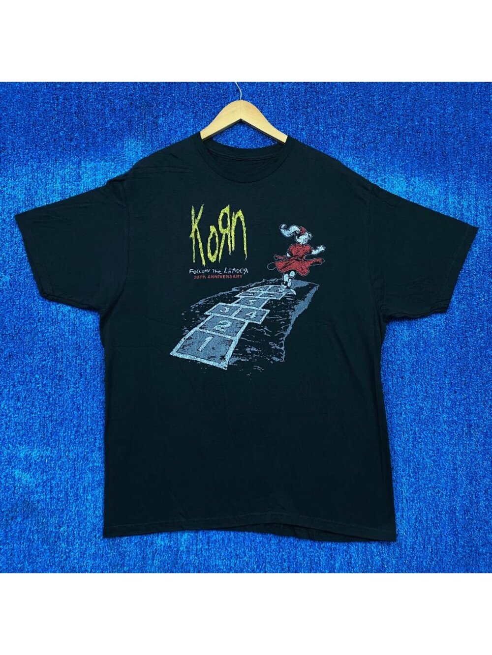 Korn Follow The Leader Nu Metal Band Graphic T-Shirt Size XL